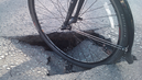 Riding on potholed roads