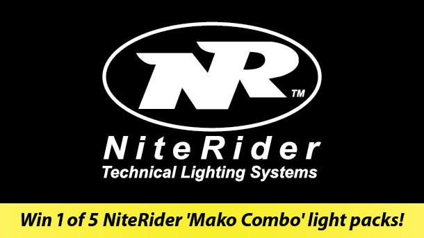 Win 1 of 5 NiteRider ‘Mako Combo’ light packs!