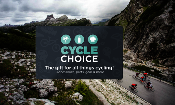 The ultimate gift for cycling enthusiasts. The Cycle Choice gift card!