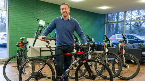 Chris Boardman, MBE gets in the saddle for Cycle to Work Day on 14th September